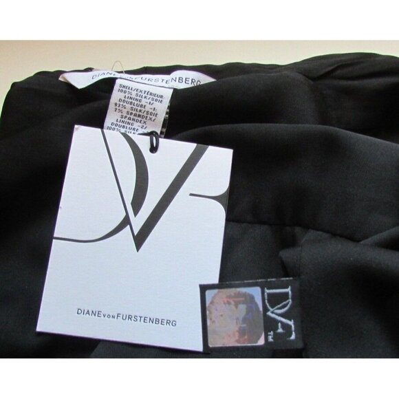 DVF Diane von Furstenberg Issie dress goldo gold sequin black cocktail new 0 - Picture 4 of 4